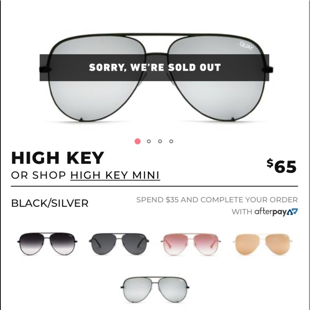 Quay Australia Sunglasses, brand new, never worn